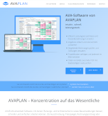 Screenshot avaplan Webseite Screenshot avaplan Webseite