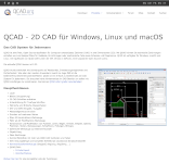 Screenshot qcad Webseite Screenshot qcad Webseite