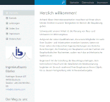 Screenshot IB-Blanke Webseite Screenshot IB-Blanke Webseite